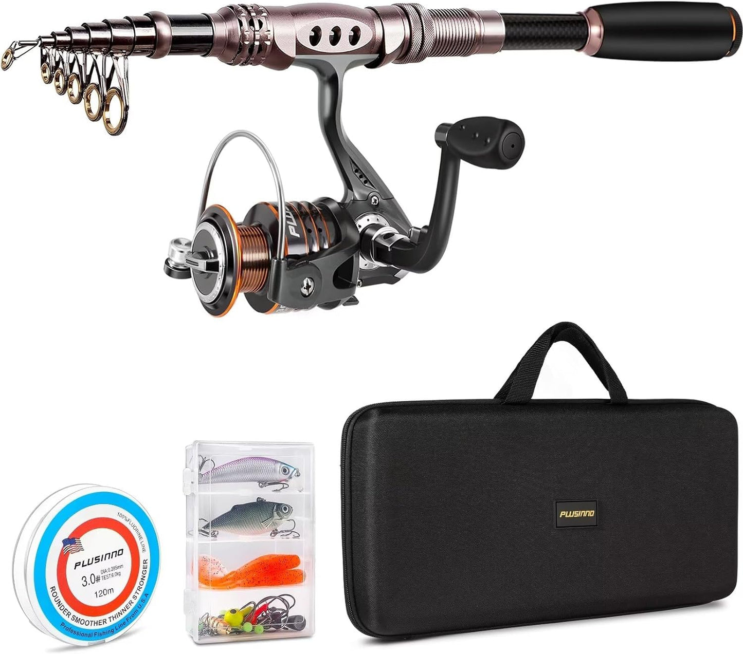 PLUSINNO Carbon Fiber Fishing Combo