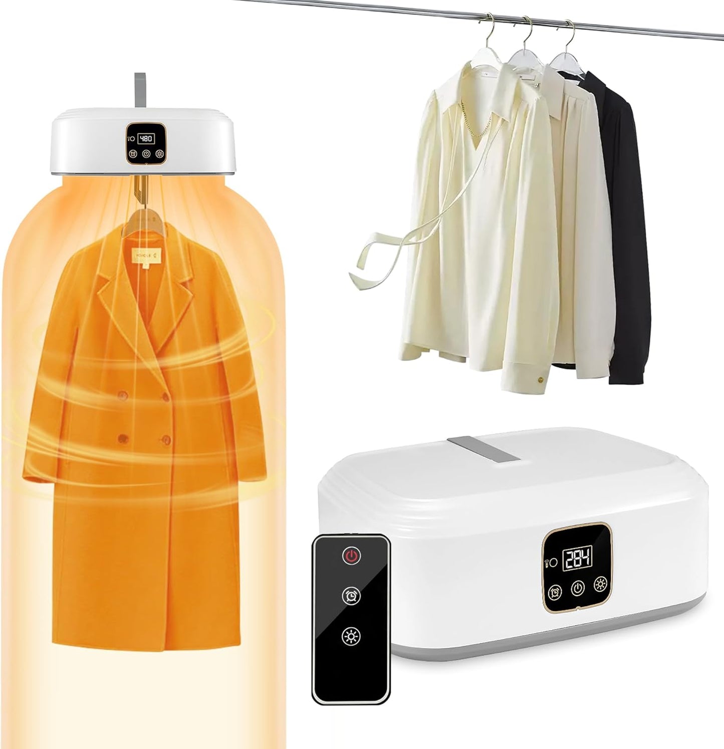 Compact Timer Dryer for Light Garments