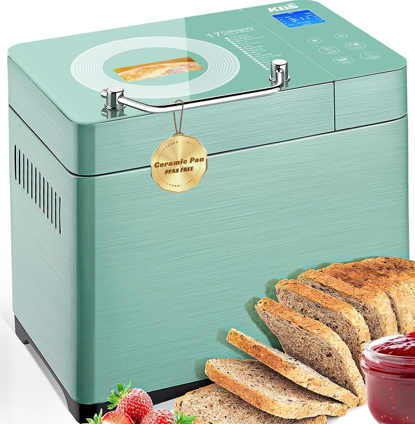 KBS 710W Convection Bread Maker with Healthy Ceramic Pan
