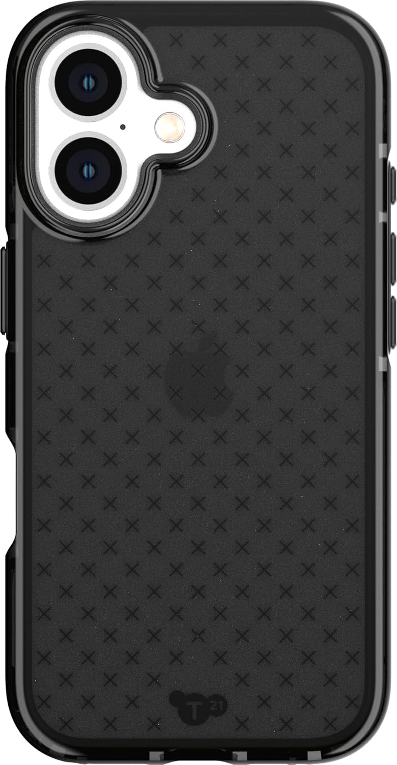 Tech21 EvoCheck Impact Protection Case for iPhone 16 in Smokey
