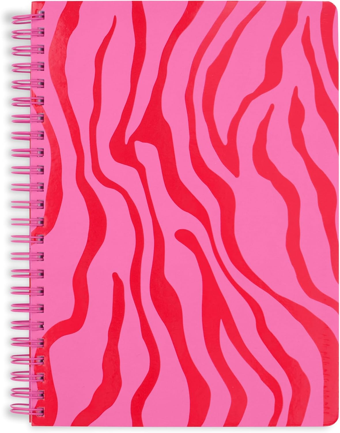 Durable Steel Mill & Co Mini Spiral Notebook, 160 Lined Pages, Zebra Print