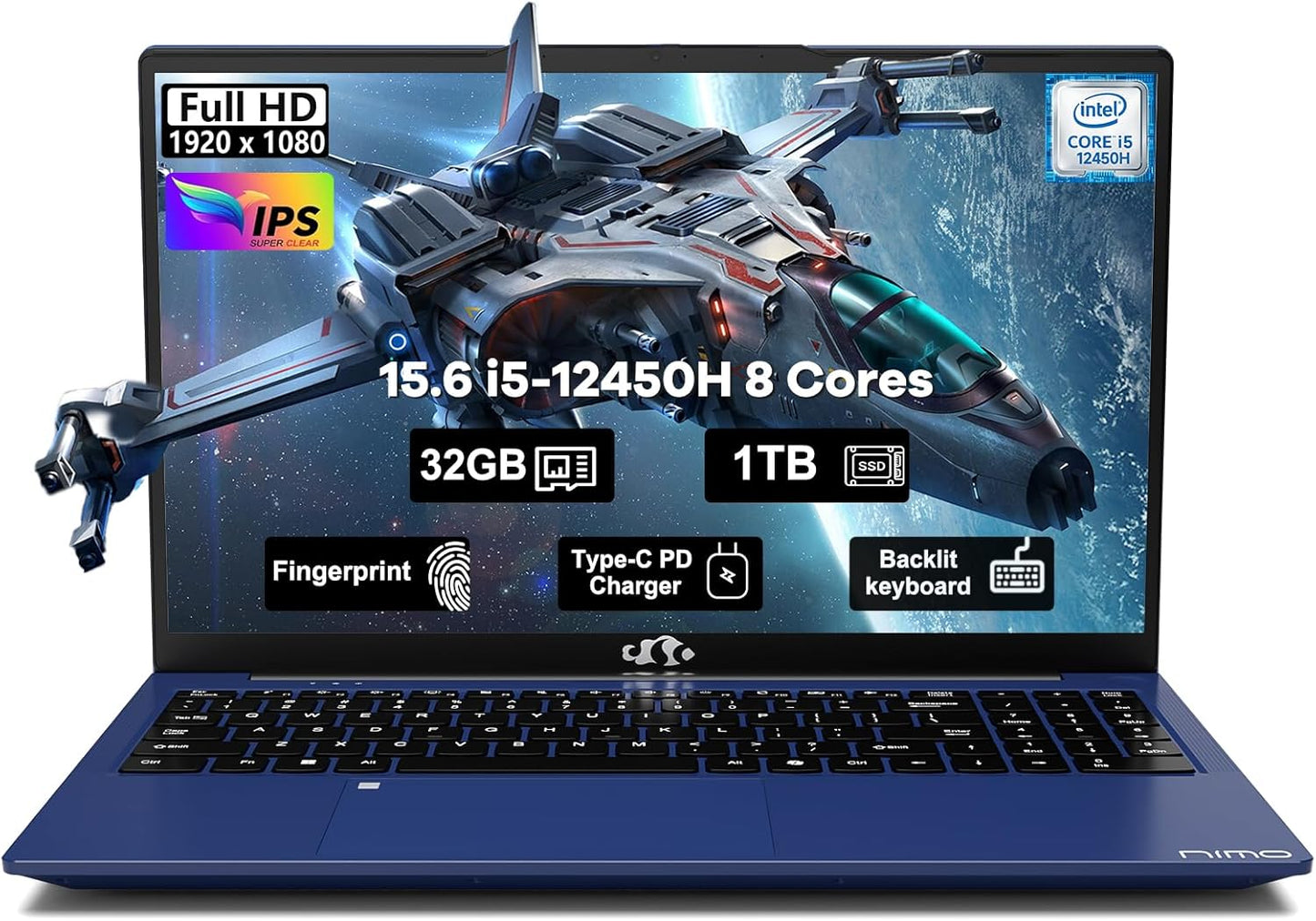 Ultimate Power: NIMO 15.6 FHD Laptop, 8-Core Intel i5, 32GB RAM, 1TB SSD
