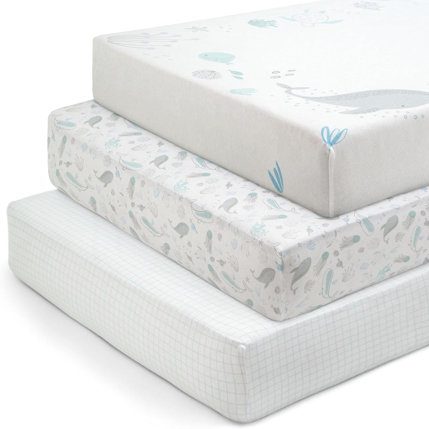 Delta Children Organic Cotton Fitted Crib Sheets for Kids