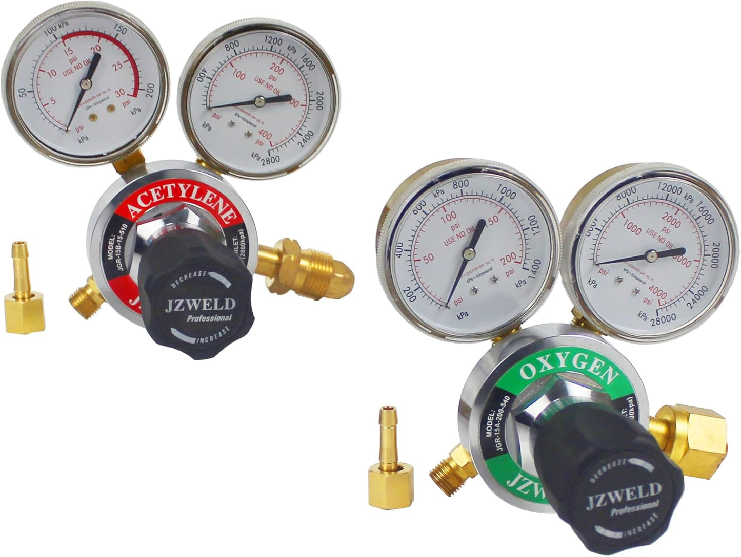 Oxygen & Acetylene Regulators Set for Welding and Cutting Torch