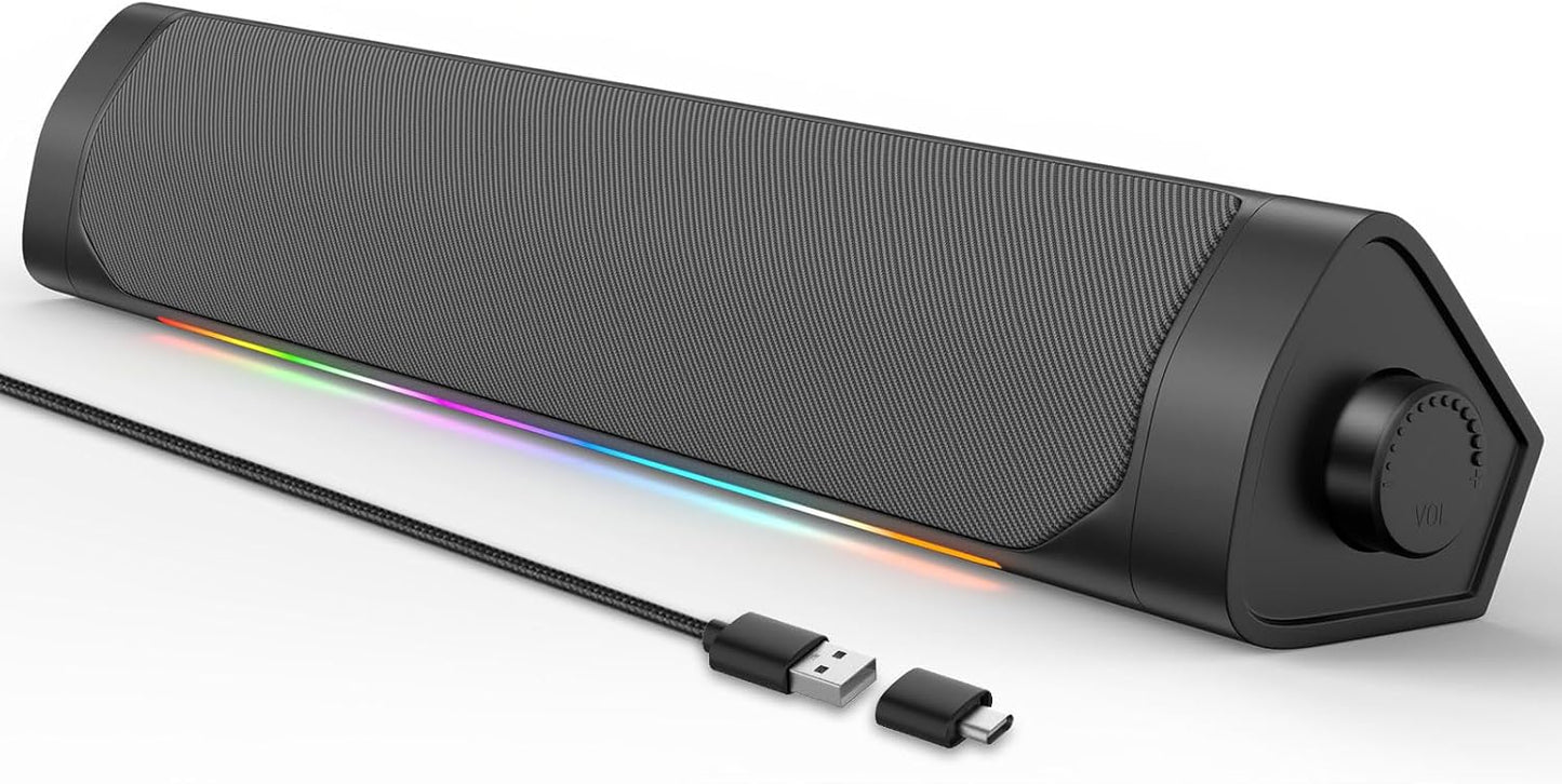 Powerful USB Computer Speakers with Headphone Output!