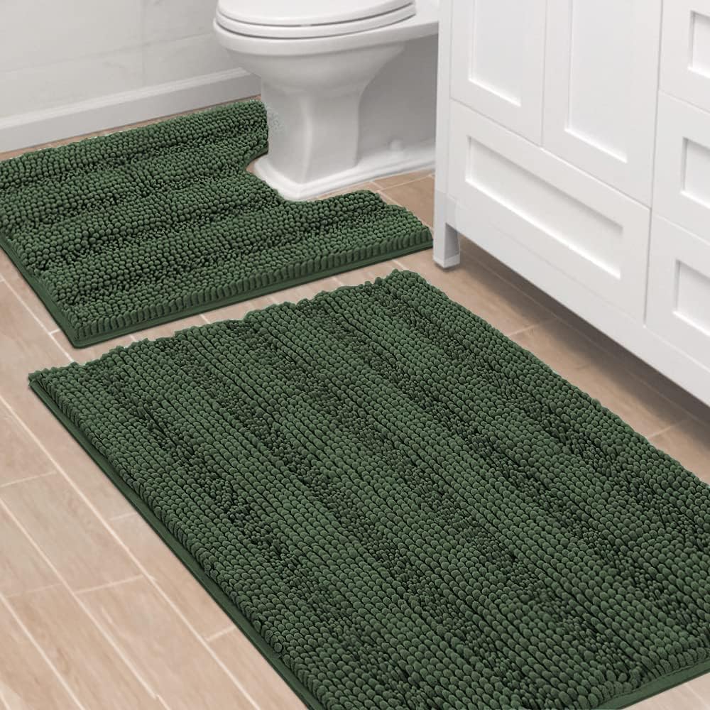 H.VERSAILTEX Bathroom Rugs Set - Ultra Thick Non Slip Mats