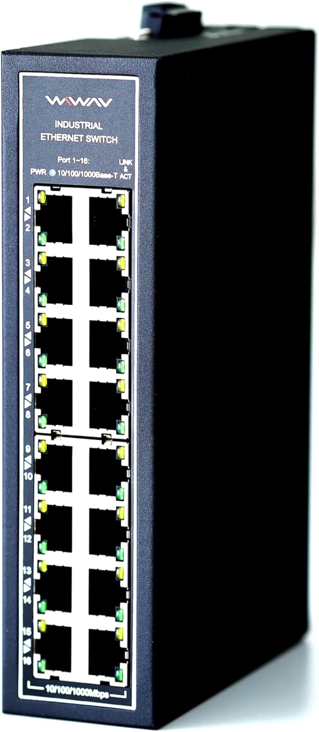 16-Port Gigabit Industrial Ethernet Switch for Reliable Use