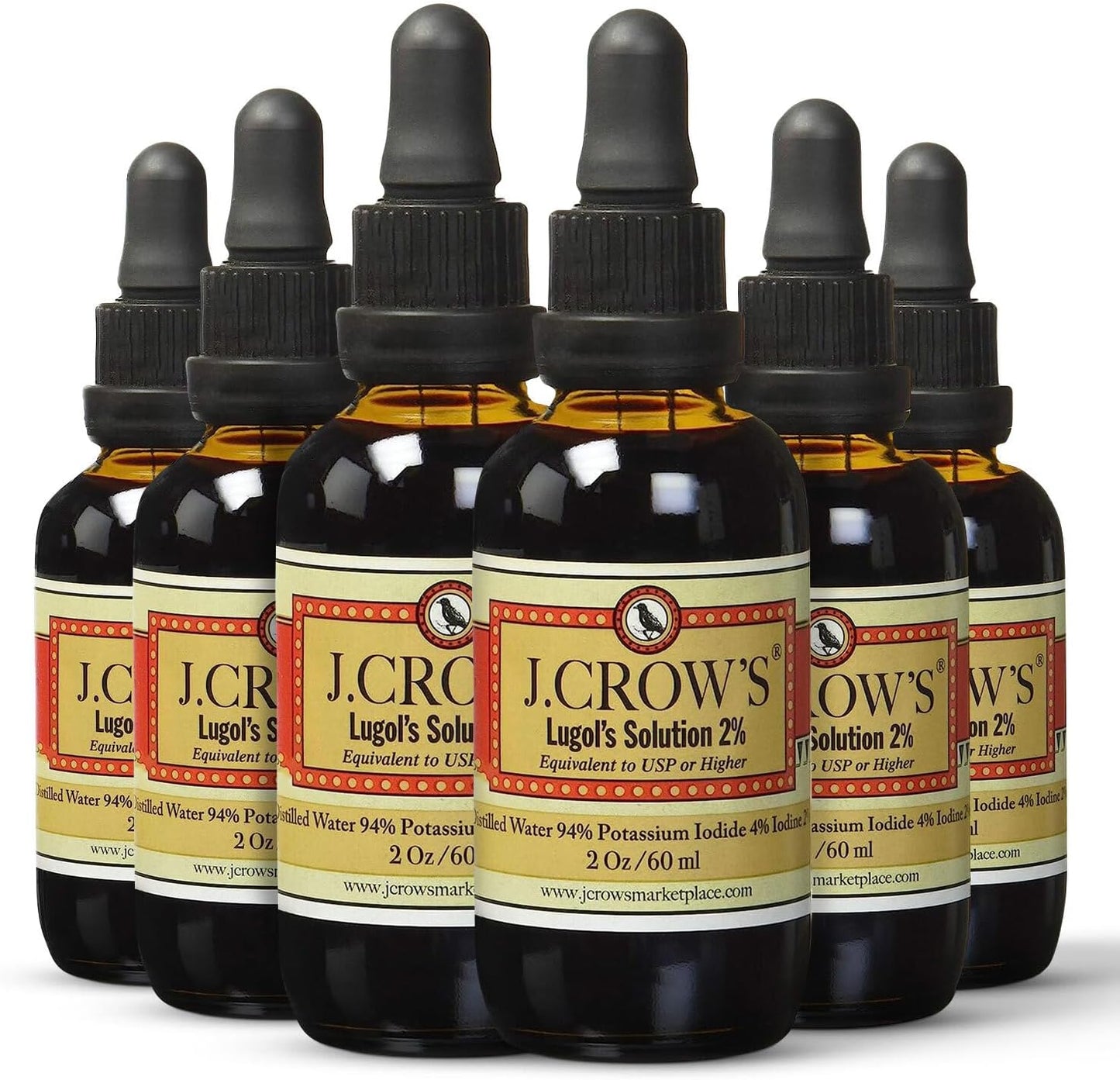 Lugol's Iodine Solution 2% by J.CROW'S - Premium Quality