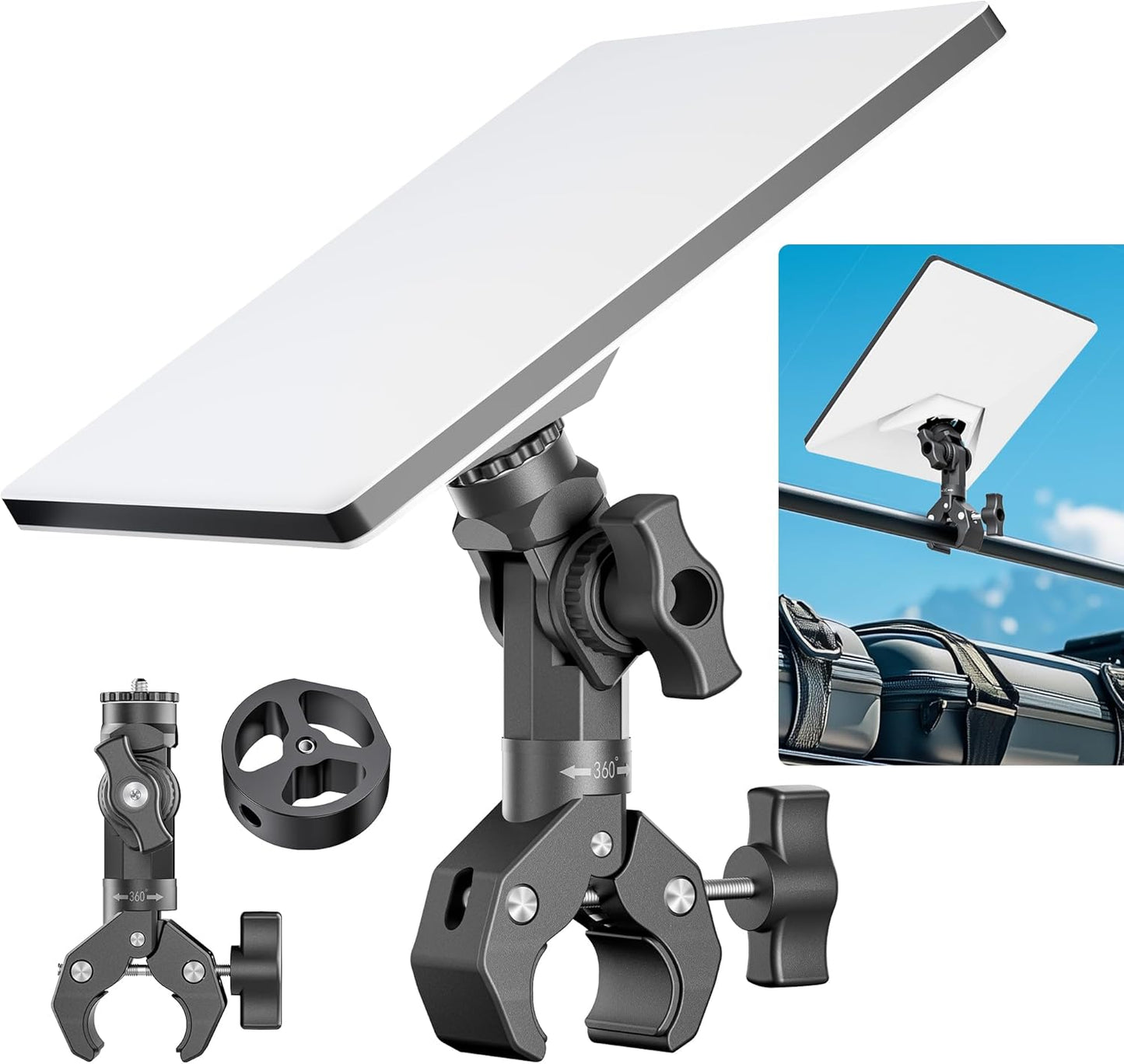 Starlink Mini Mount with Adjustable Clamp for RV and Yacht Use