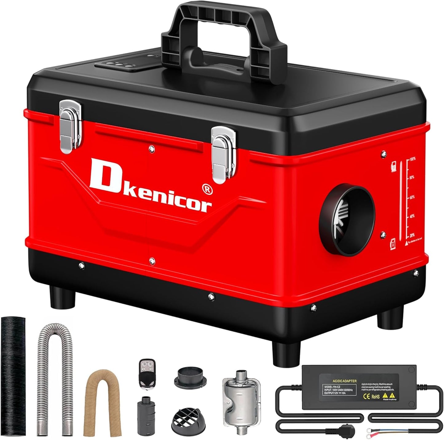 Fast-Heating 8KW Diesel Heater - Remote Control, LCD Display