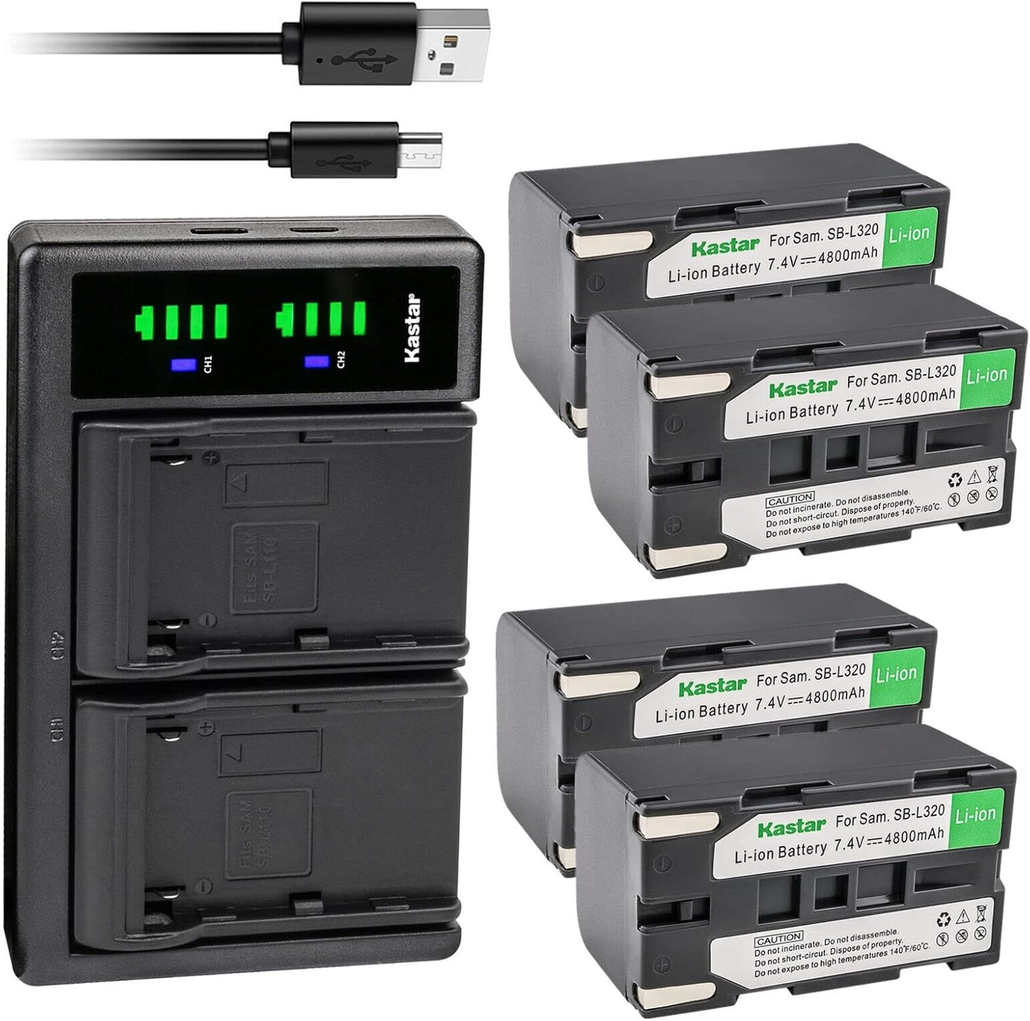 Kastar 4-Pack SB-L320 Battery and LTD2 USB Charger Review