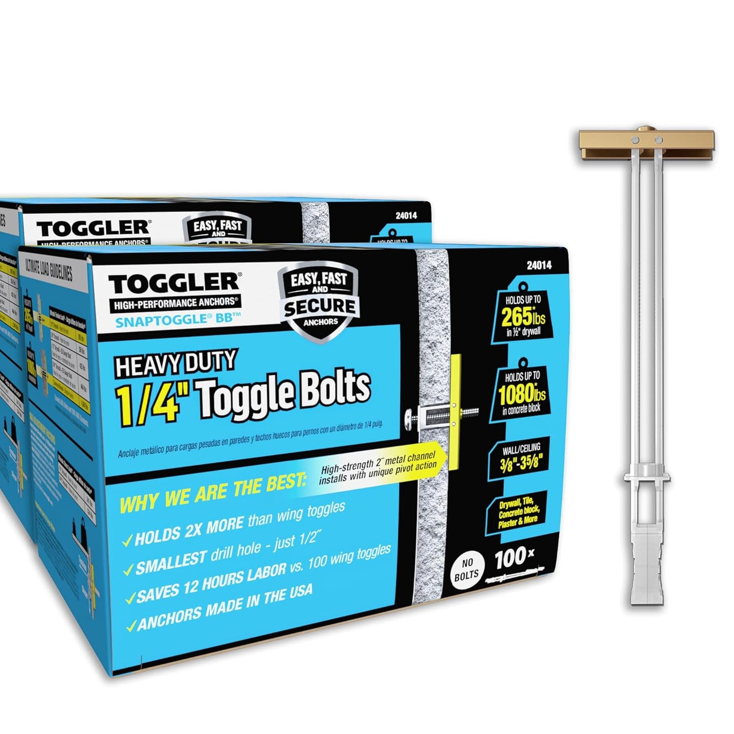 TOGGLER SNAPTOGGLE BB Toggle Anchor for Secure Installations