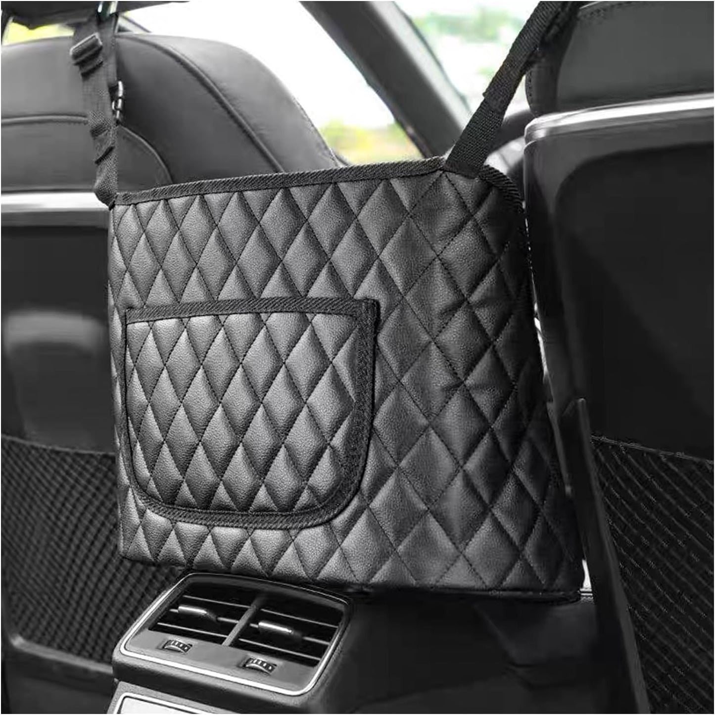 Universal Leather Car Purse Holder - Keep Your Essentials Handy on-the-go!