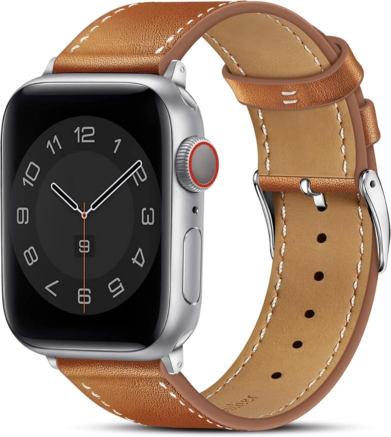 MARGE PLUS Genuine Leather Apple Watch Band - Stylish Replacement Strap