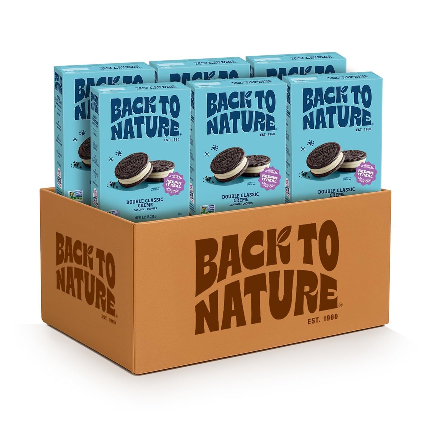 Back to Nature Double Classic Creme Sandwich Cookies - Vegan Treats