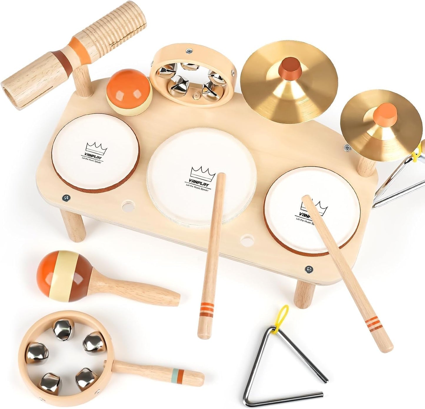 Kids Drum Set - Montessori Musical Instruments for Toddlers