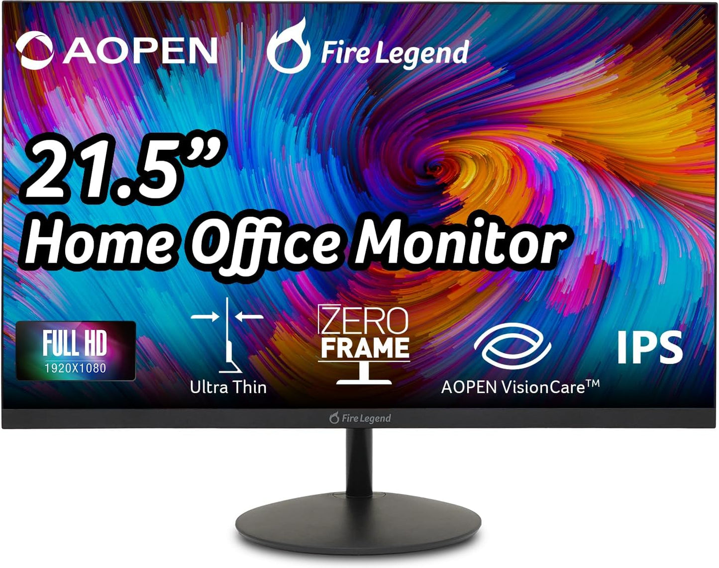 AOPEN 21.5in Full HD Zero-Frame IPS Gaming Office Monitor