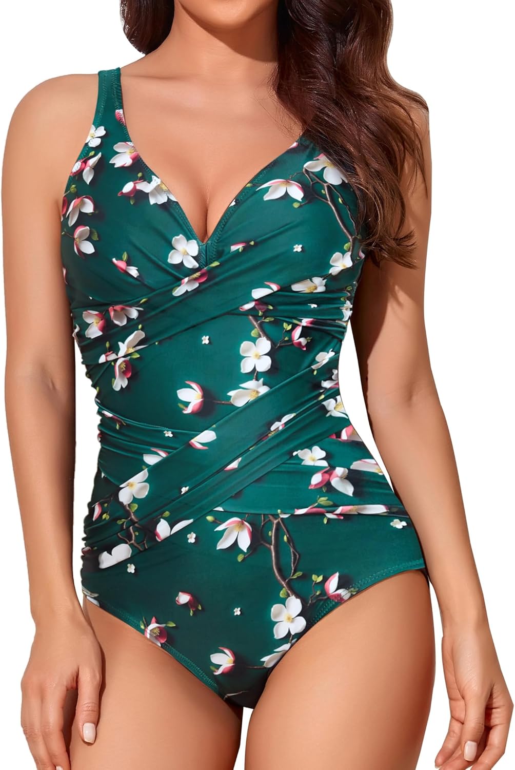 Tummy Control Swimsuits for Women by Smismivo - Vintage Style