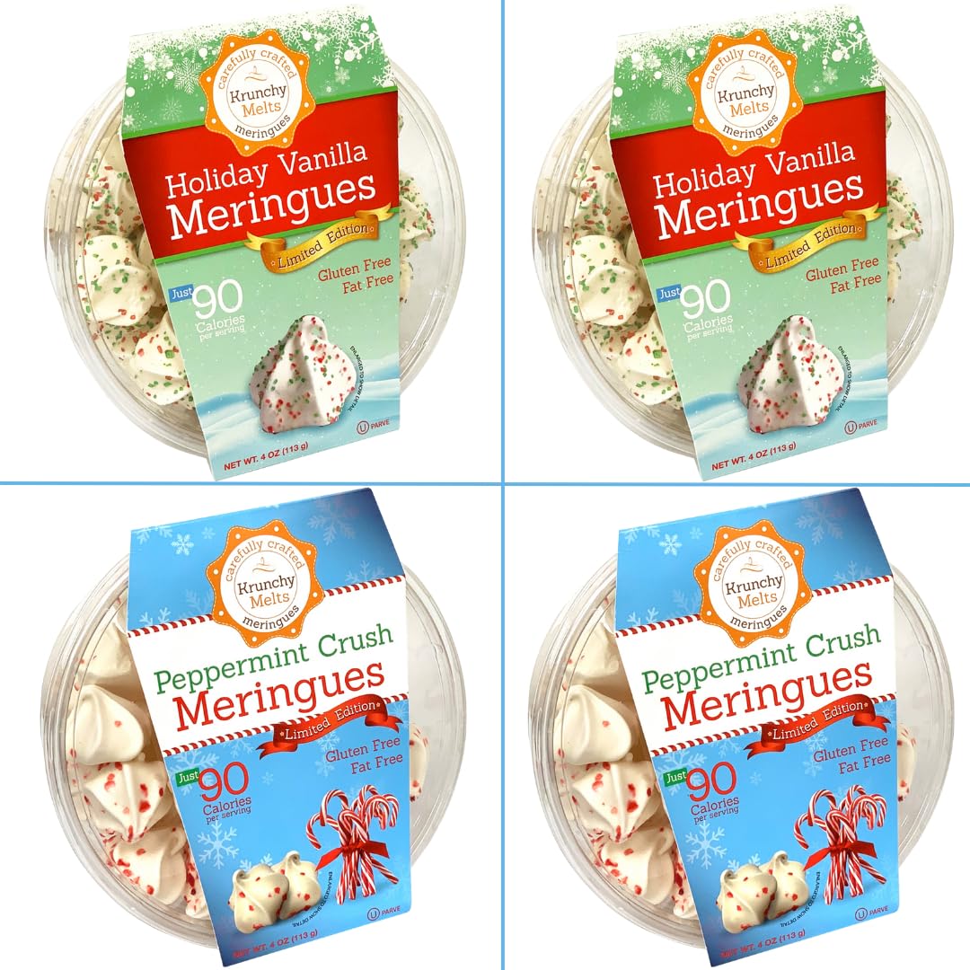 Krunchy Melts Meringue Cookies - Guilt-Free Holiday Treats