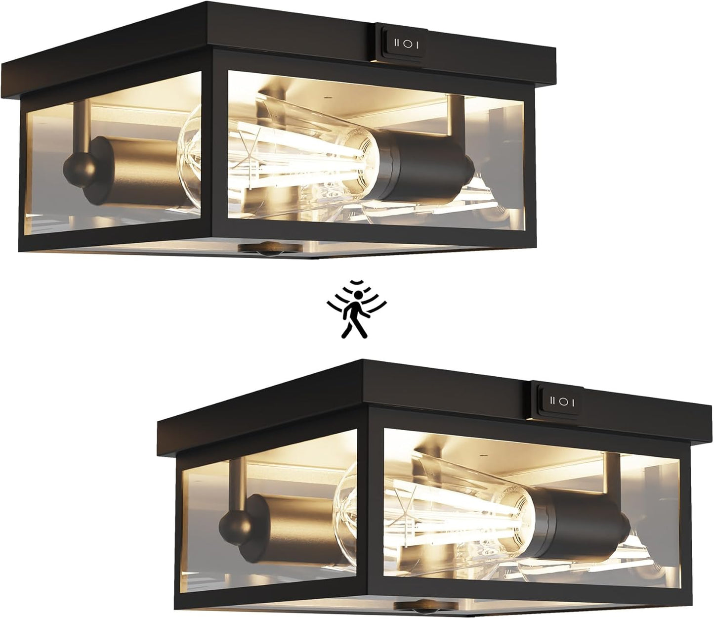 Outdoor Ceiling Light with Motion Sensor for Elegant Illumination