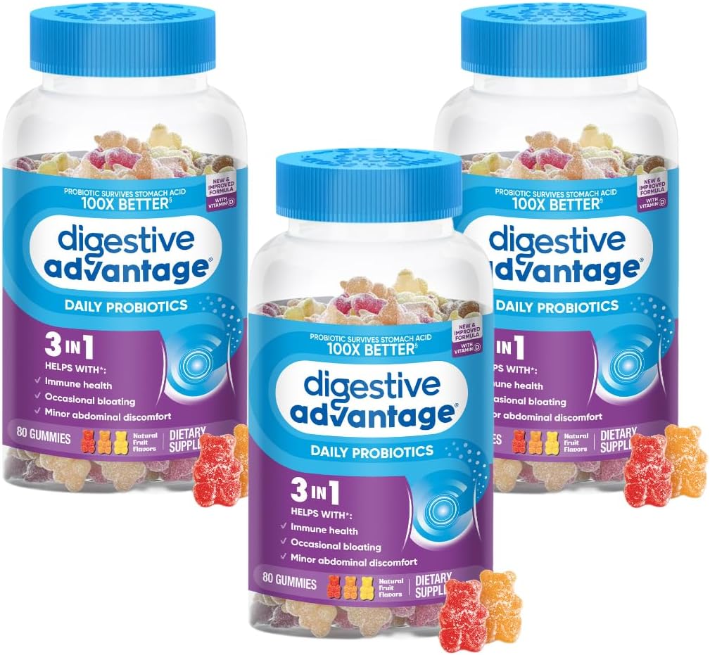 Digestive Advantage Daily Probiotic Gummies for Gut Health