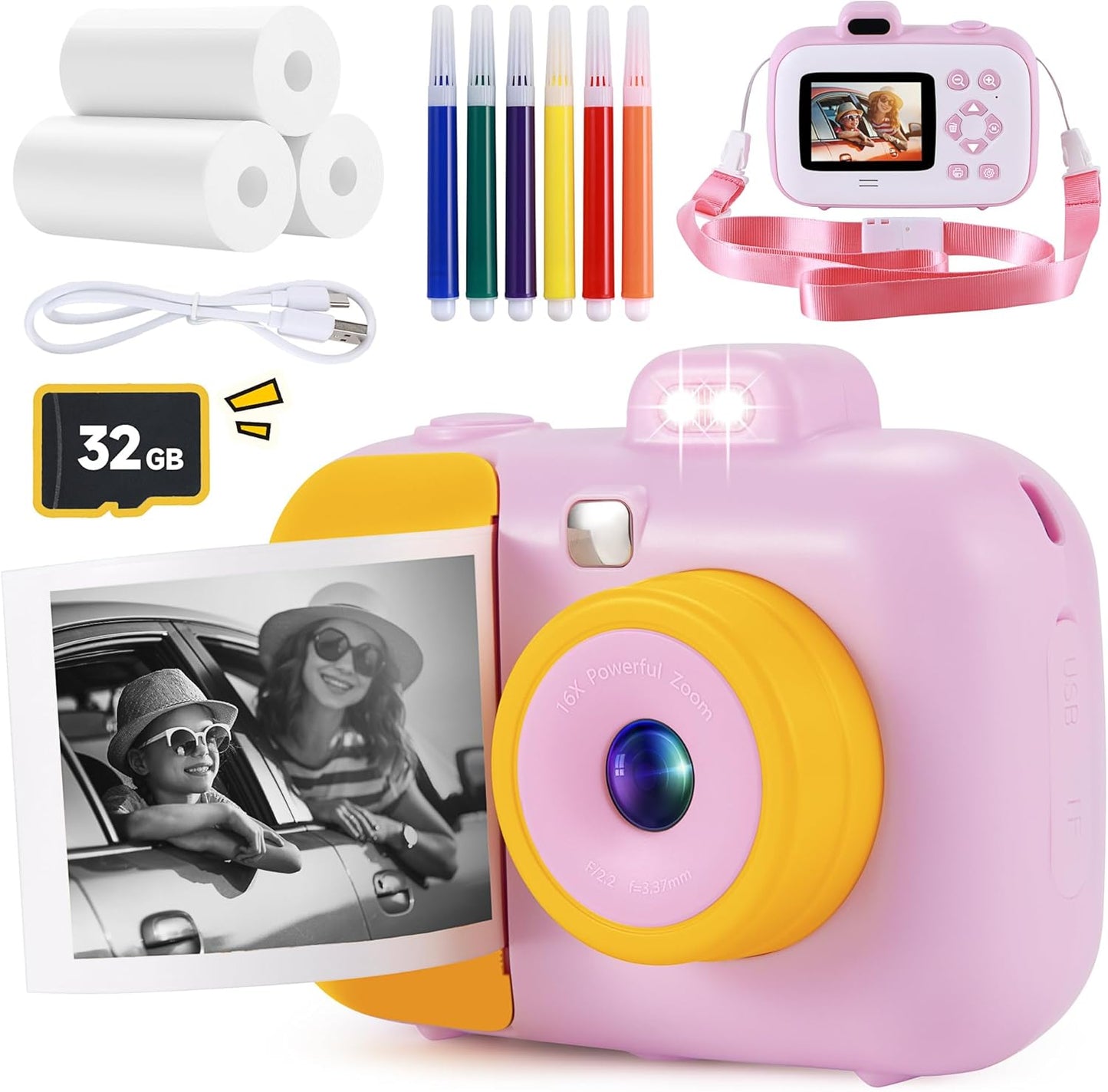 YEEHAO Kids Instant Print Camera - Capture Fun Moments!