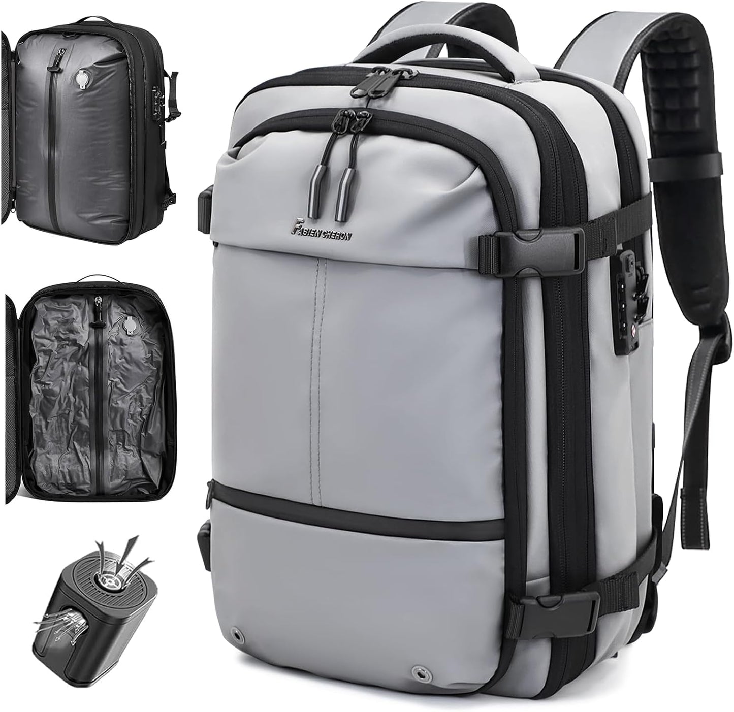 Travel Backpack with Vacuum System for Efficient Packing