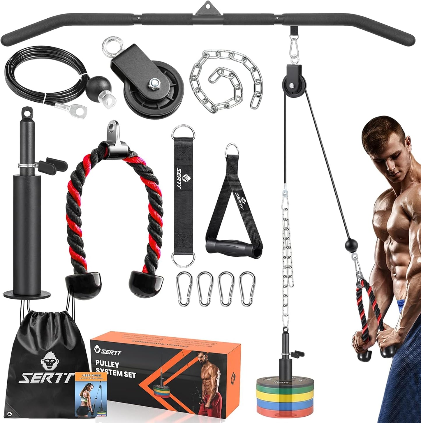 SERTT Cable Pulley System Gym for Versatile Home Workouts