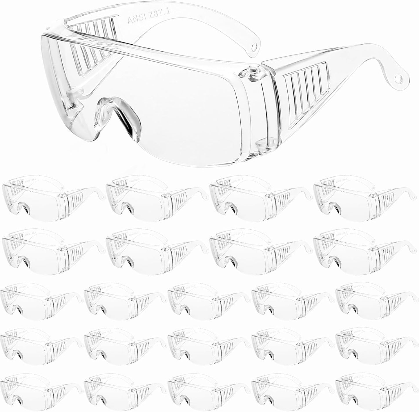 WFEANG Clear Safety Glasses - Lightweight Protective Eyewear