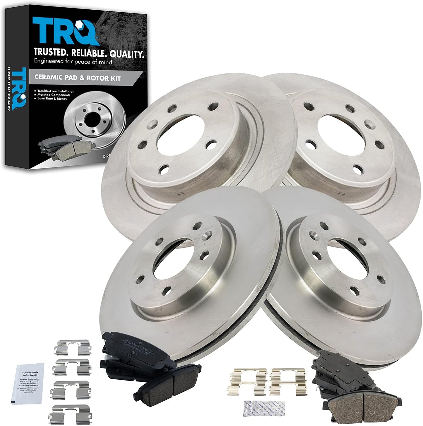 TRQ Brake Pad & Rotor Kit for 2012-2017 Buick Verano & More