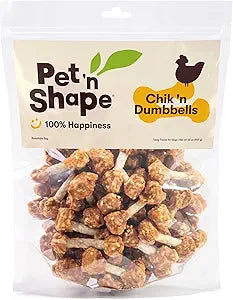Pet 'n Shape Chik 'N Rice Dumbbells - Natural Dog Treats 32 oz