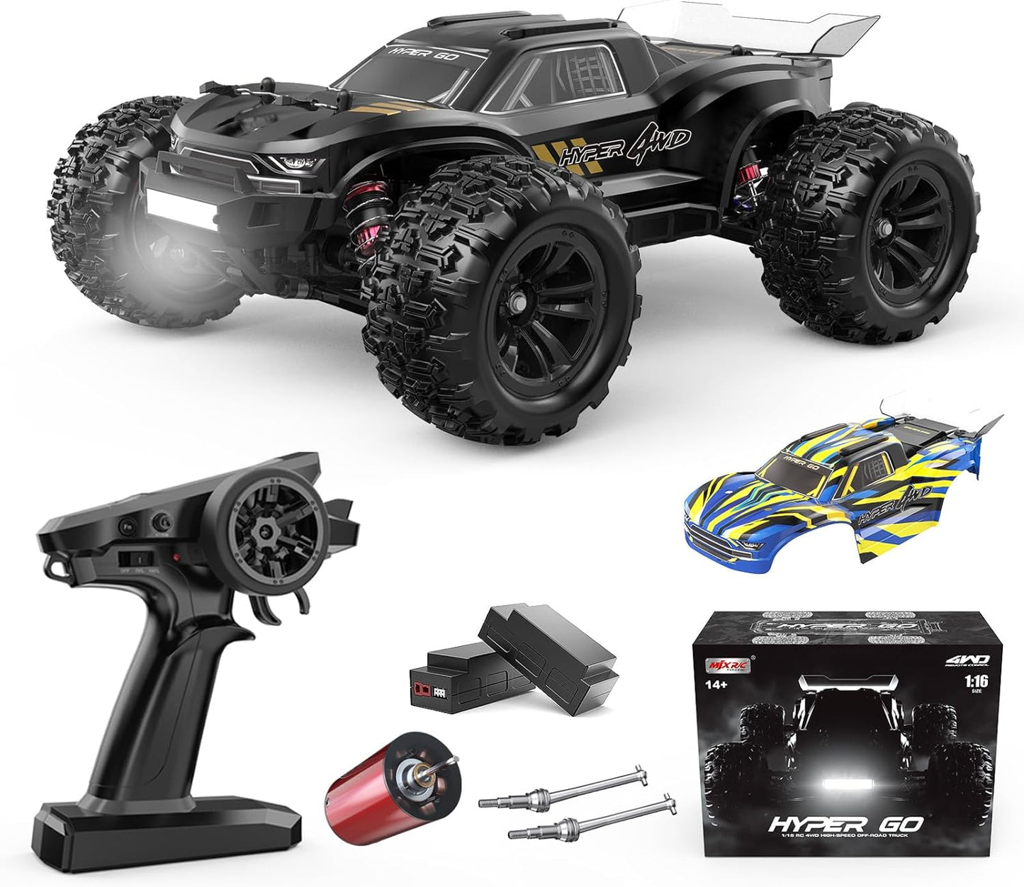 Hyper Go H16BM: 42mph Brushless RC Truck for Adults