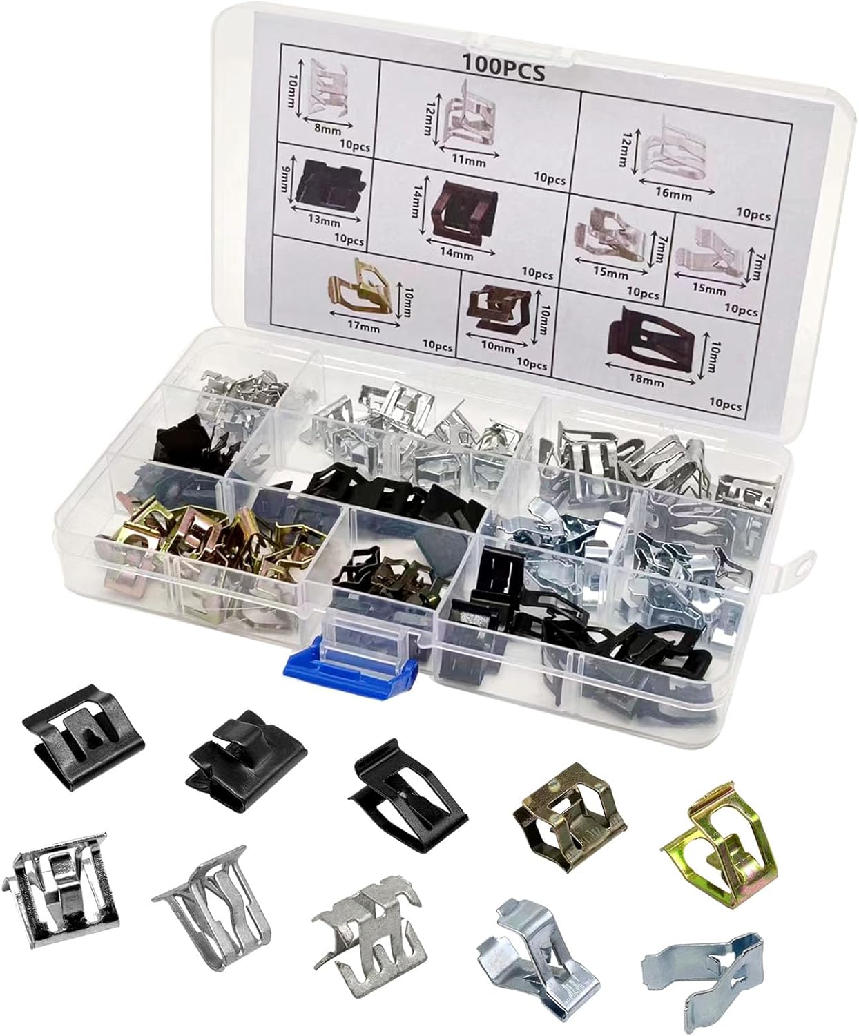 Universal Auto U-Clip Kit - Secure Trim Fastening