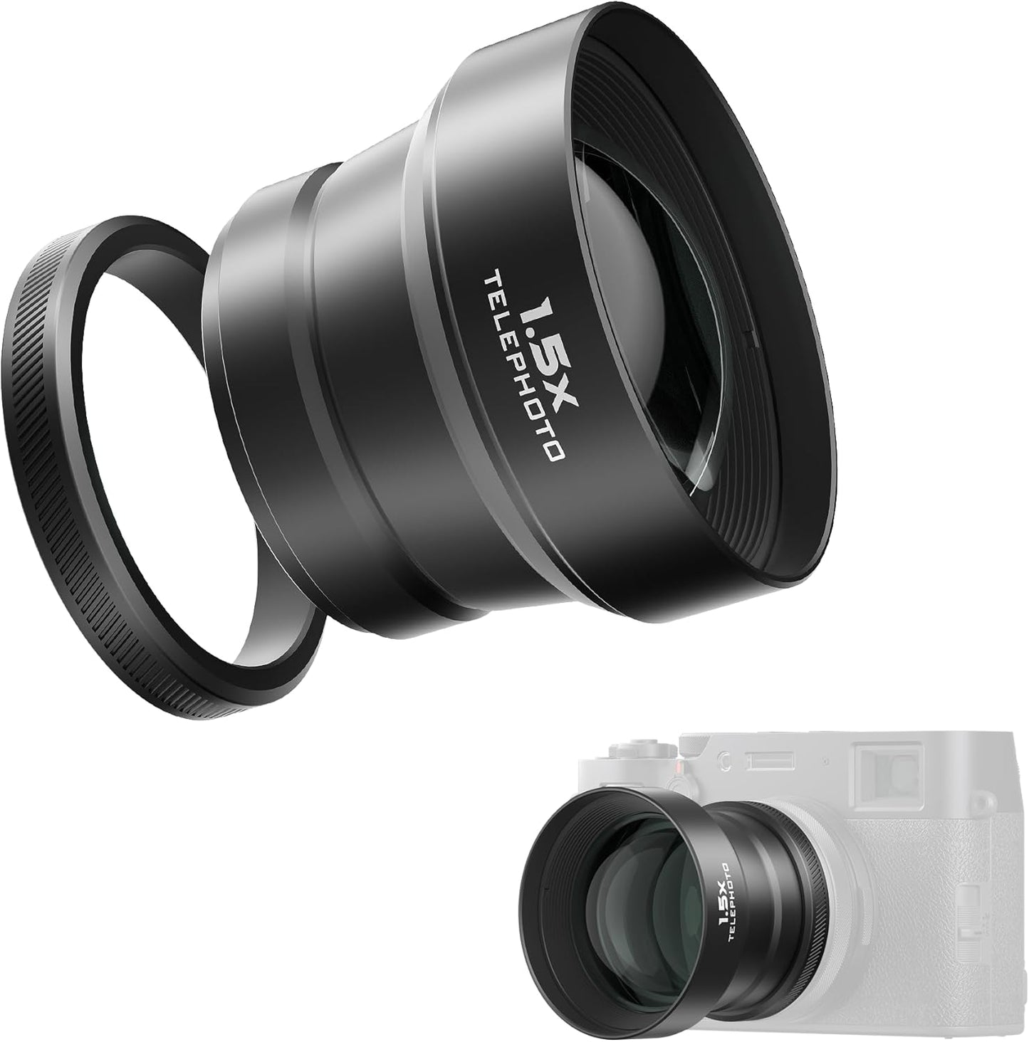 Freewell 1.5X Telephoto Lens for Fuji X100VI & X100V Cameras