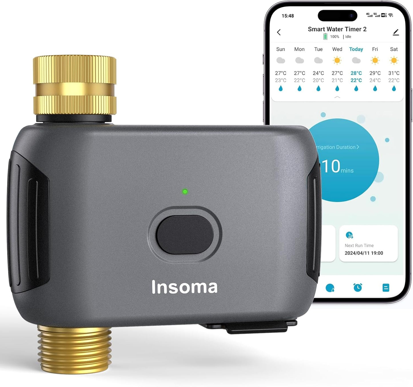 Insoma WiFi Water Timer for Smart Garden Hose Control