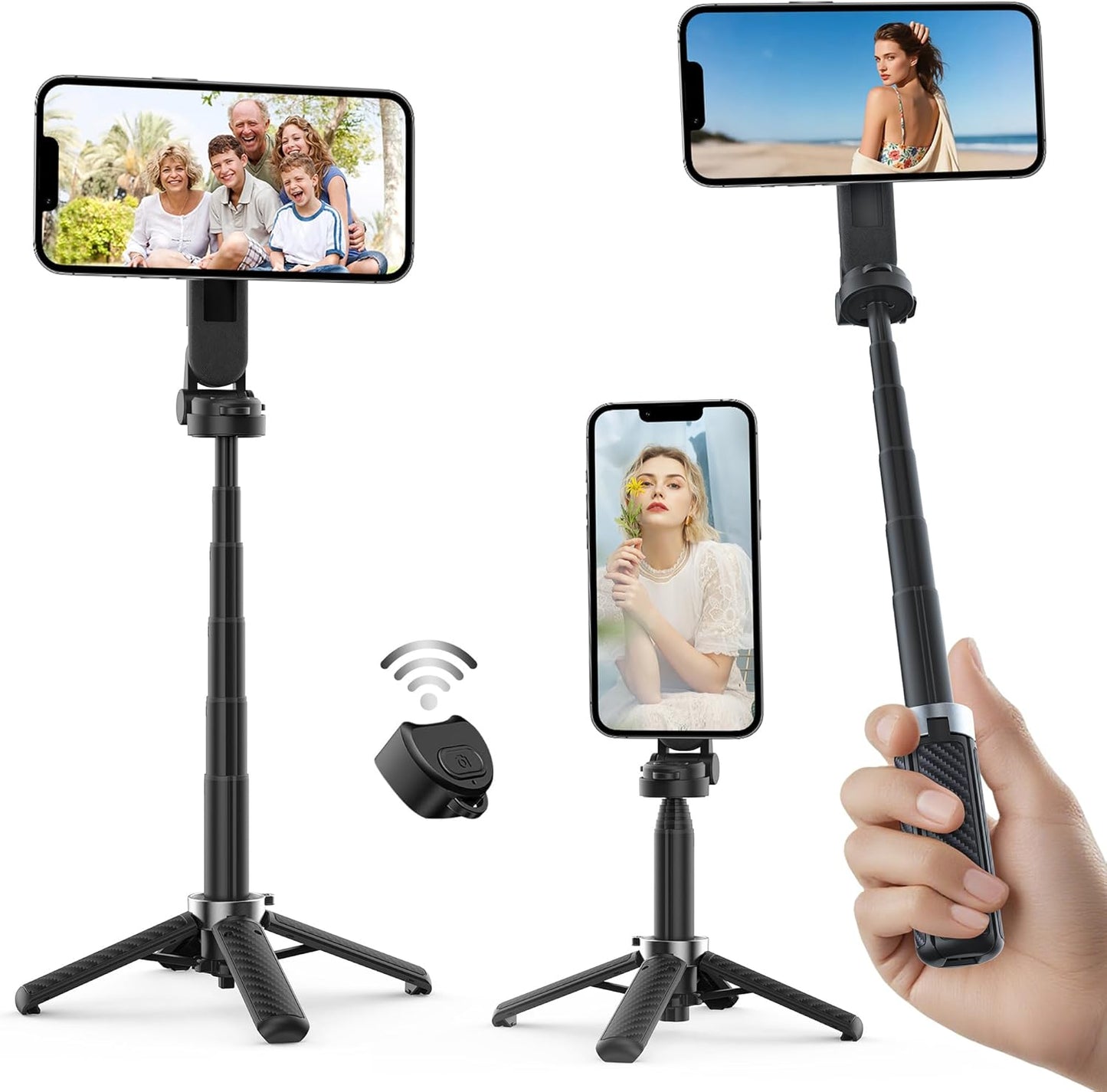 Opticnock 4-in-1 Magnetic Selfie Stick for Perfect Shots
