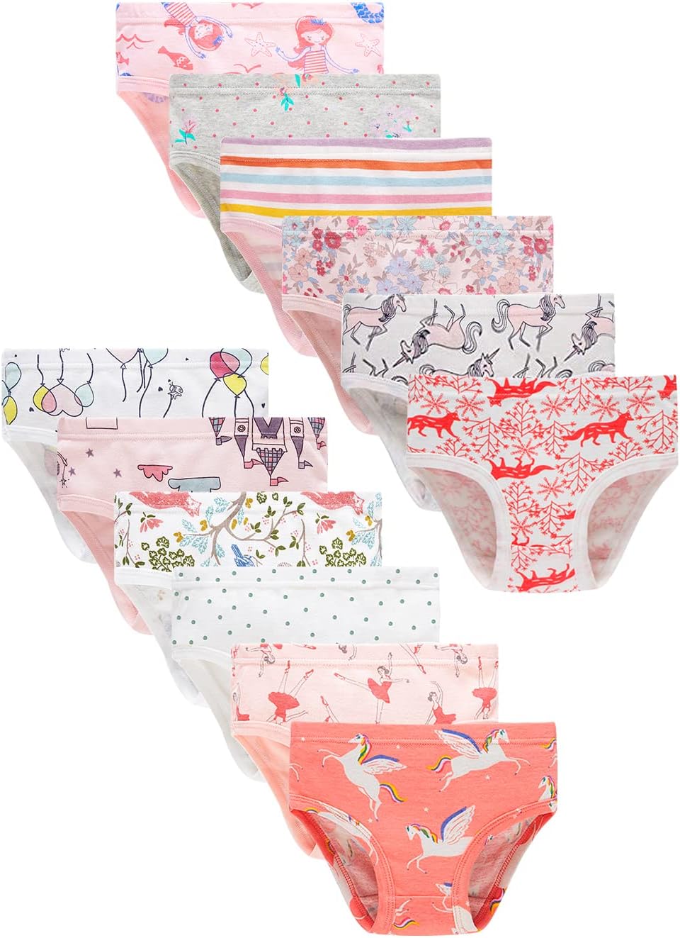 Soft 100% Cotton Little Girl Underwear for All-Day Comfort
