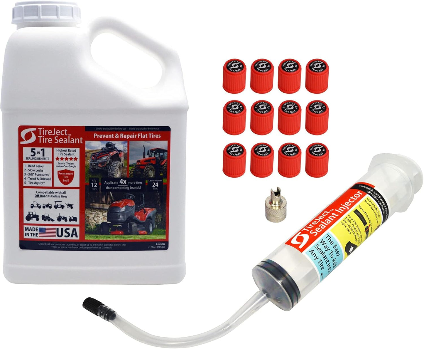 TireJect 5-in-1 Off-Road Tire Sealant for Flat Tire Repair