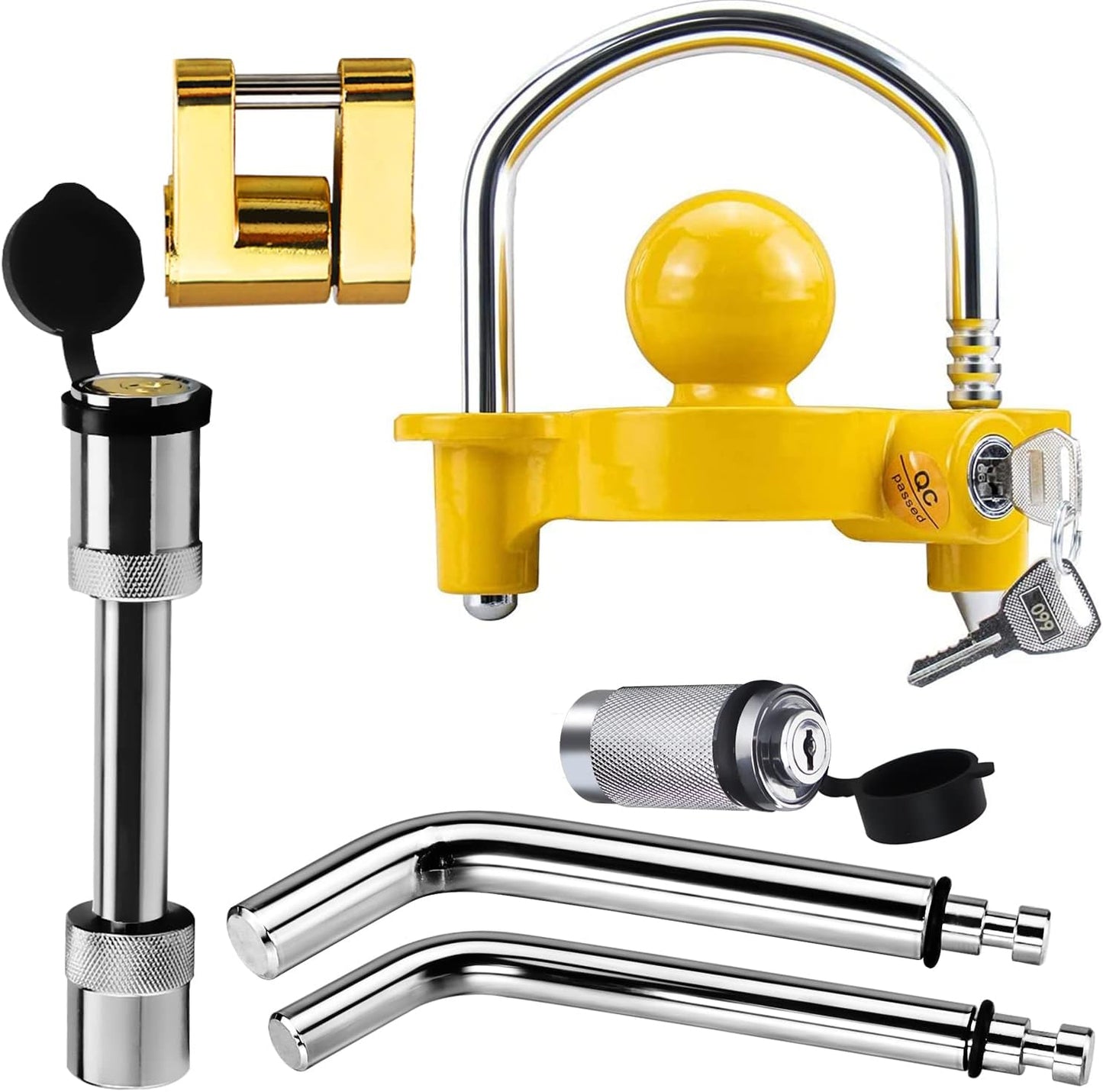 Funmit Trailer Hitch Security Lock Set for Ultimate Protection