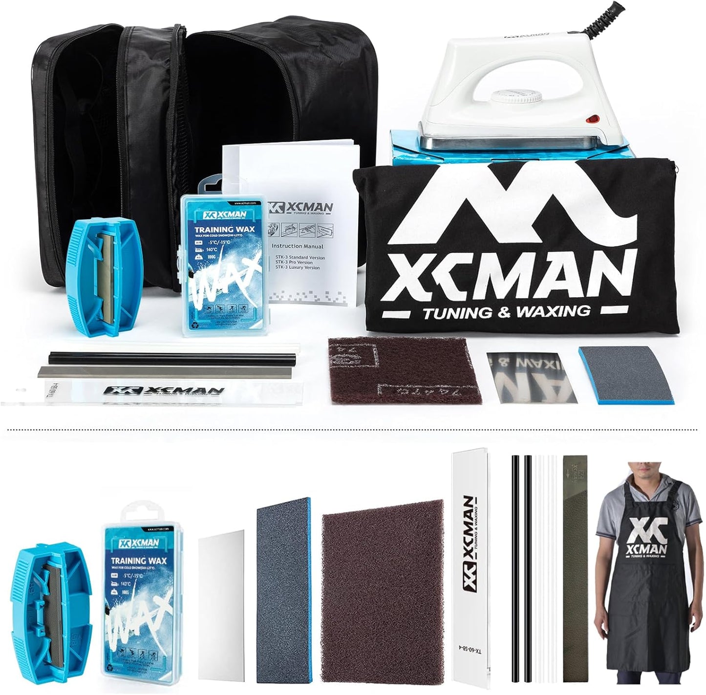 XCMAN Professional Ski Tuning Kit: Perfect Edge & Waxing!