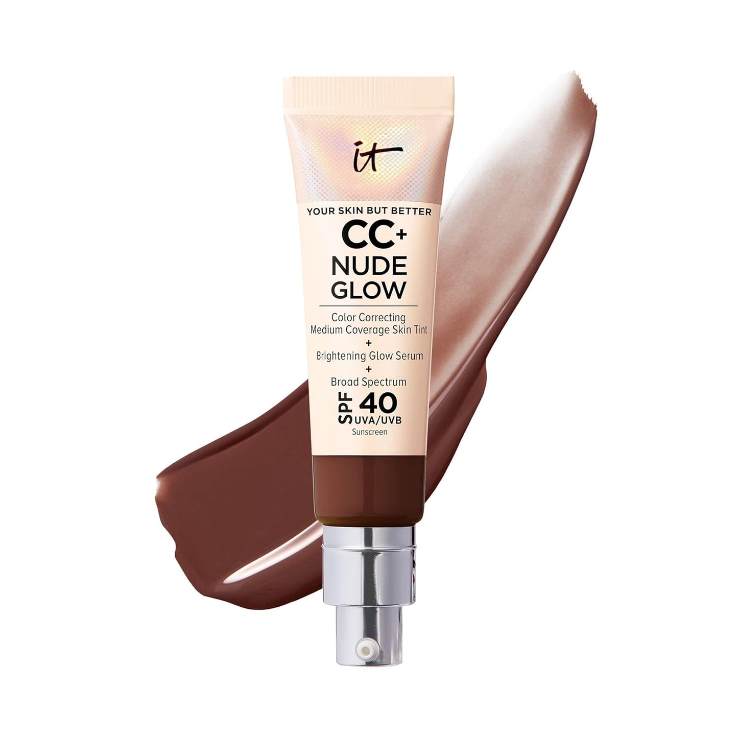 IT Cosmetics CC+ Nude Glow Foundation with SPF 40 for Radiance