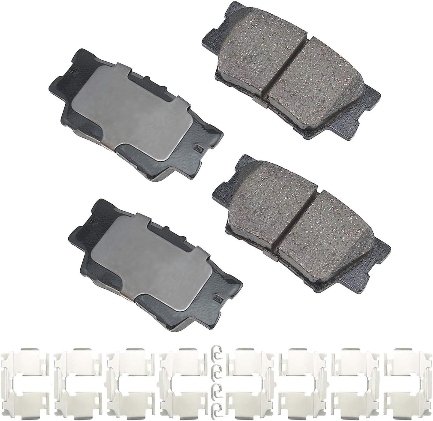 Akebono Ultra-Premium Ceramic Rear Disc Brake Pads for Performance