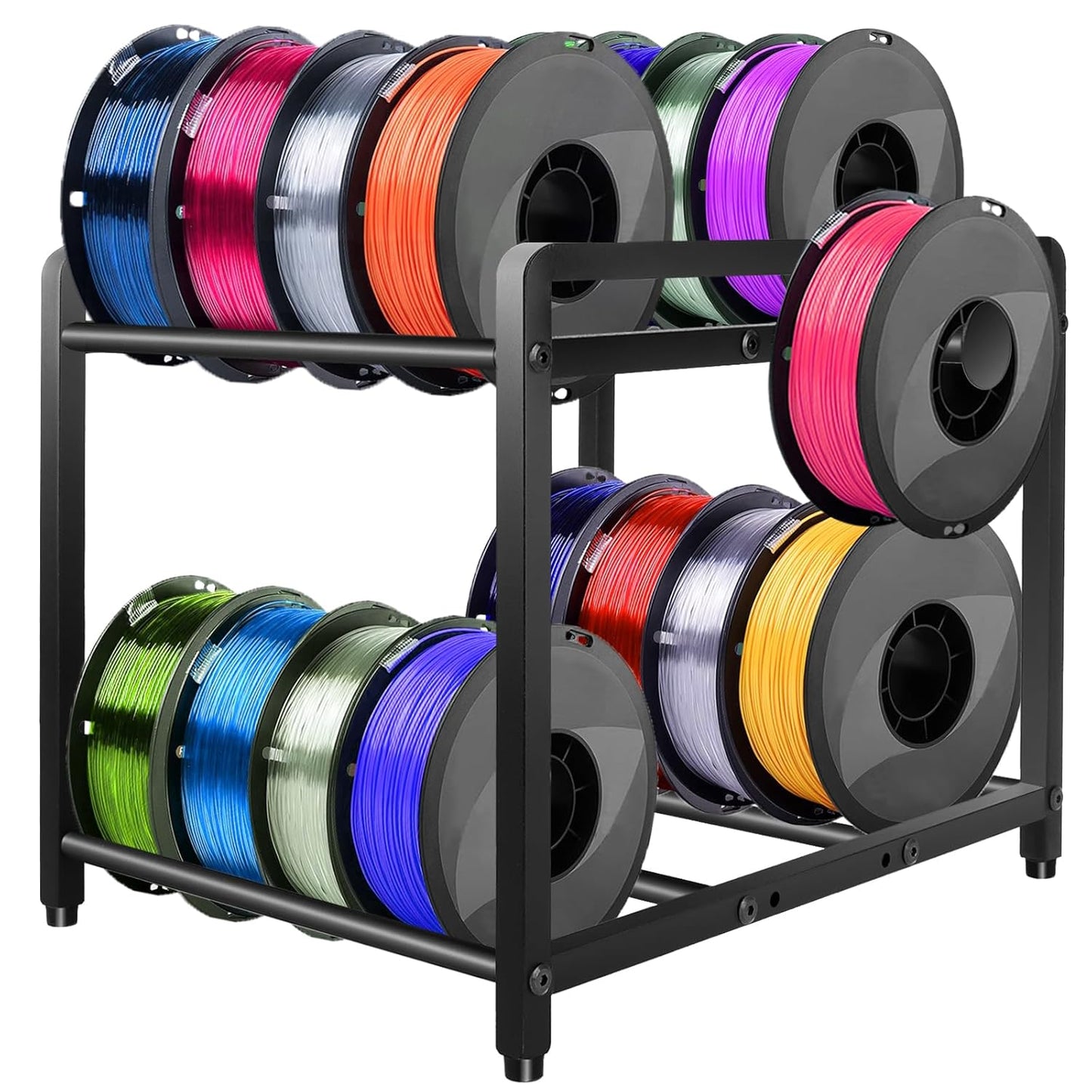 3D Printer Filament Storage Rack for Organized 3D Printing