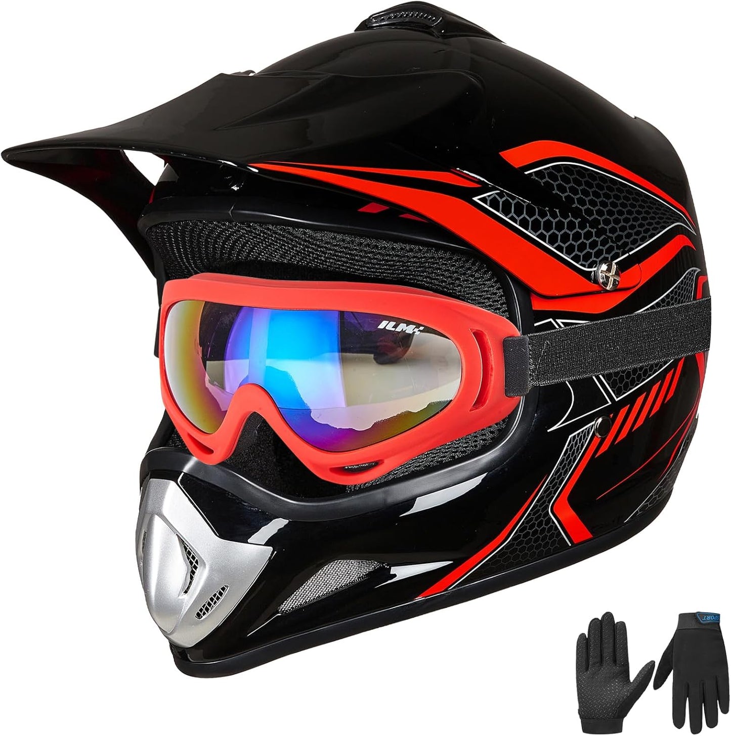 ILM Youth Kids Dirt Bike Helmet for Safe Off-Road Riding