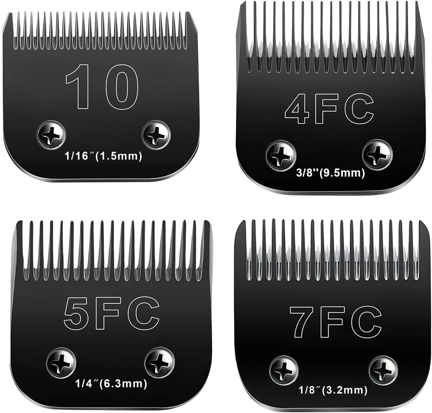 10 Blades Dog Grooming Blades for Andis Oster Wahl Clippers