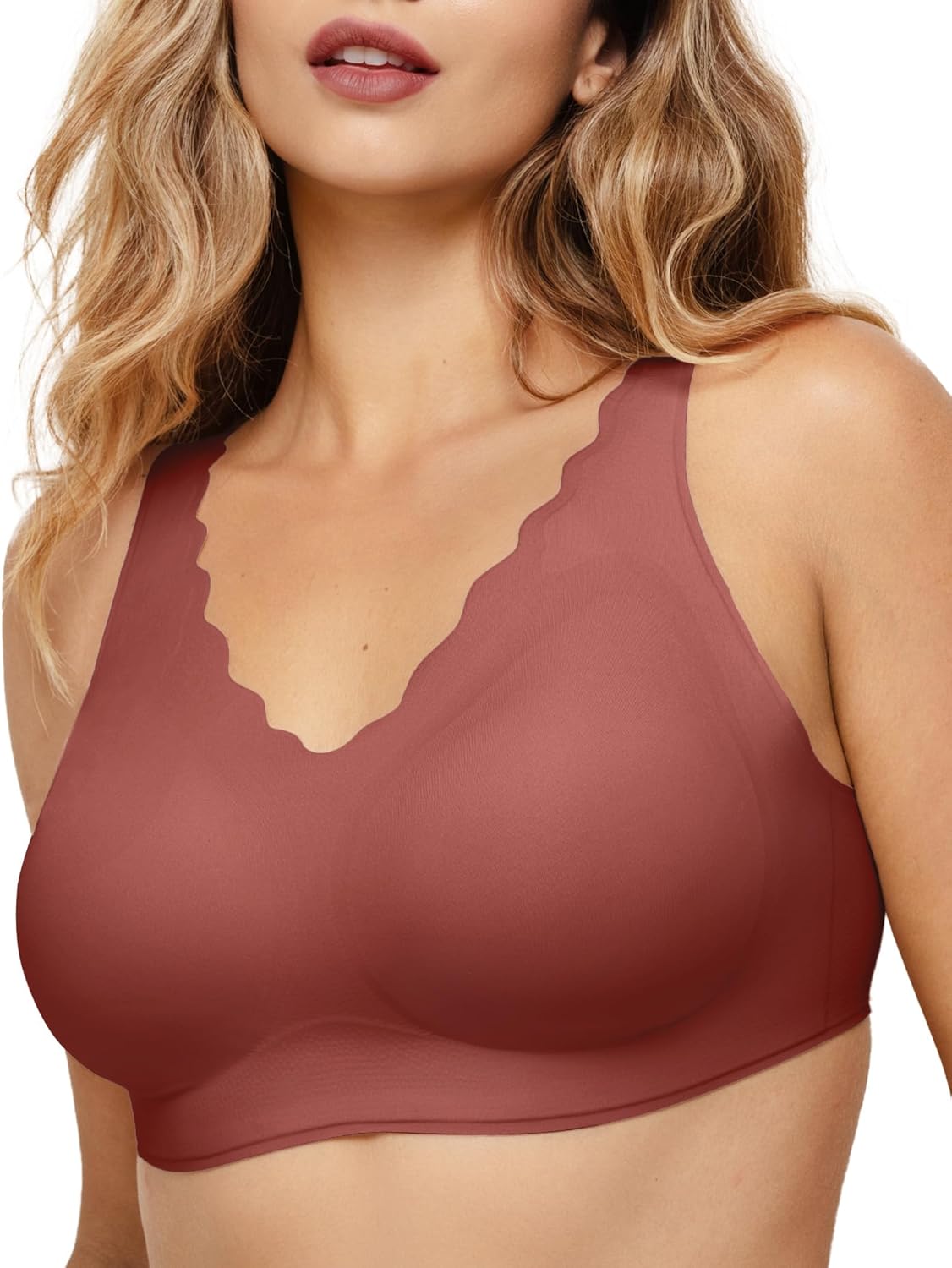 Wireless Bra Seamless Comfort Everyday Bra for Women - Soft Fit