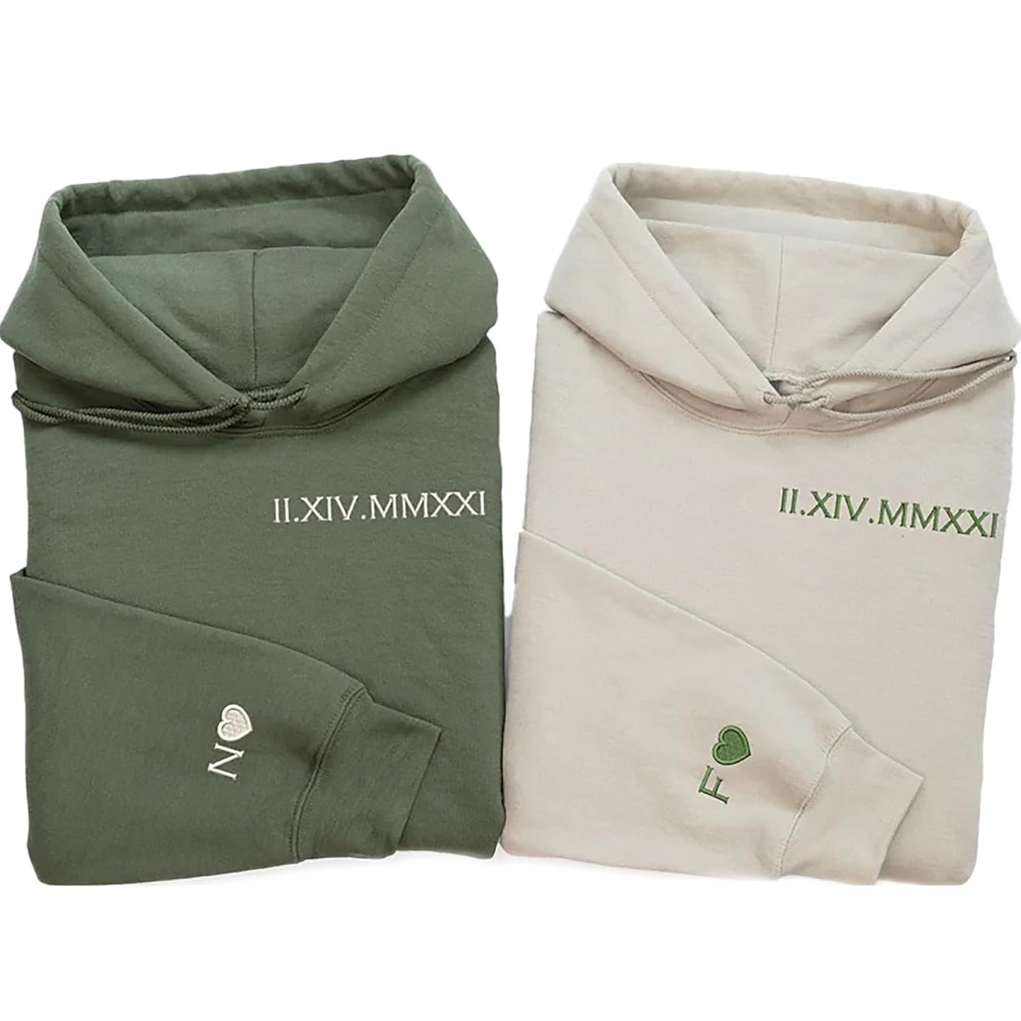 Personalized Matching Hoodies for Couples