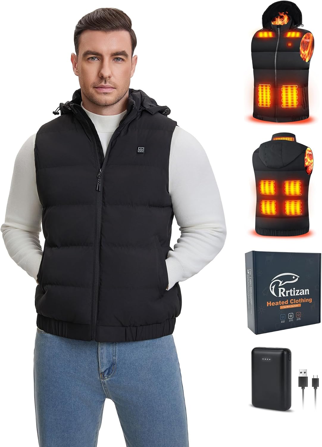 Rrtizan Heated Vest for Men: Lightweight Electric Heating Gear