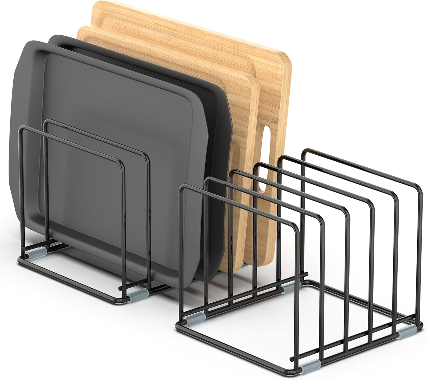 Cutting Board Organizer with 5 Slots for Baking Trays and Sheets