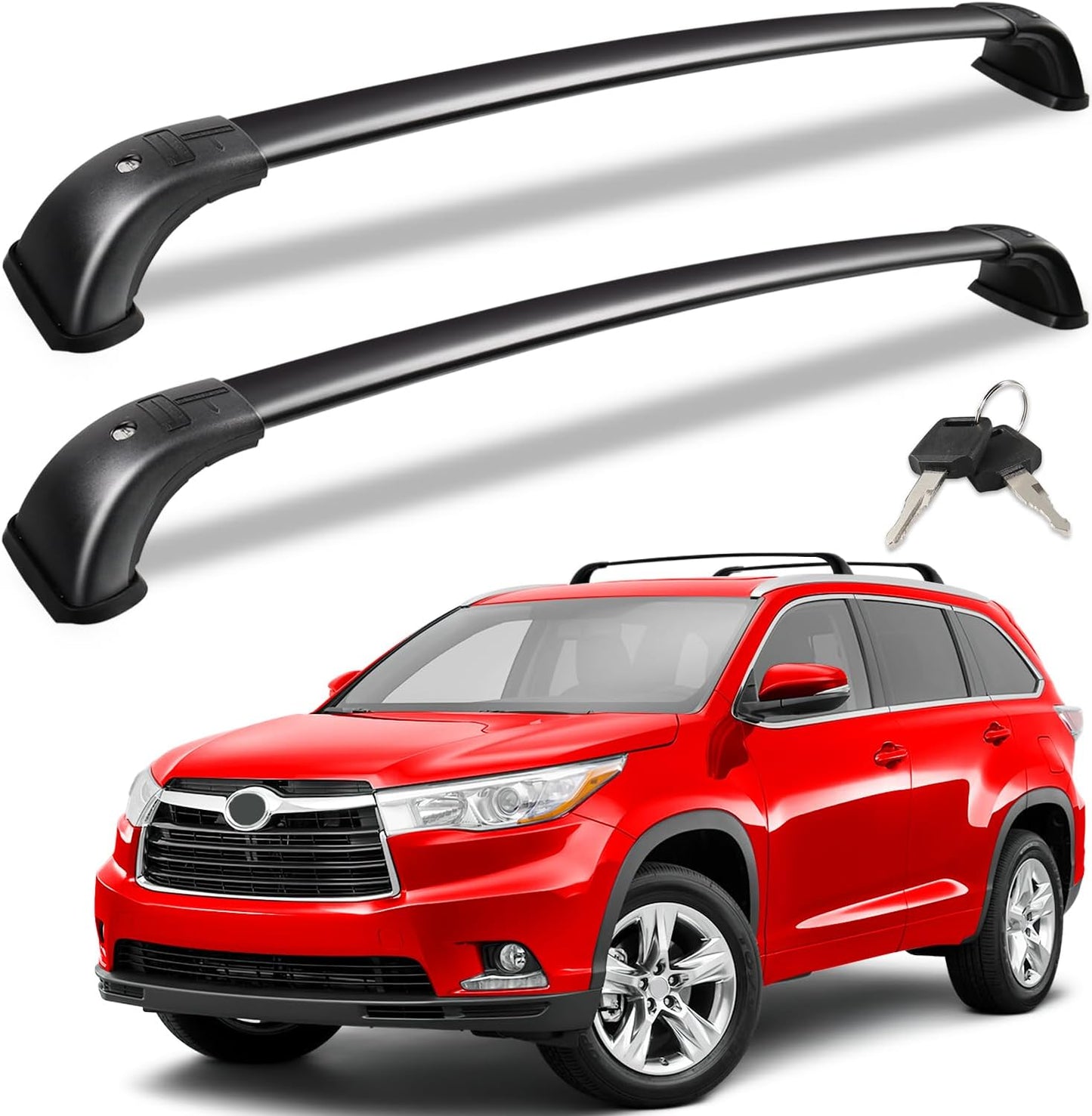 KINGGERI Lockable Roof Racks for Toyota Highlander 2014-2019
